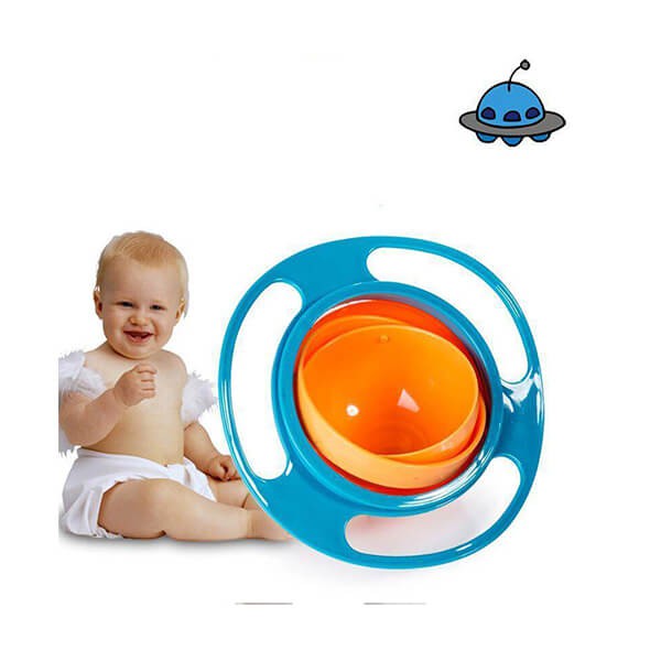 360 Rotate Spill-Proof Dishes Gyro Bowl Dishes